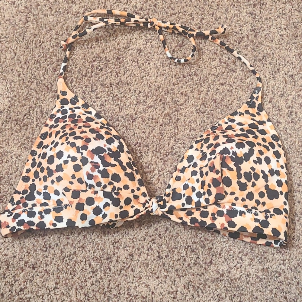 Victoria's Secret triangle halter swim top